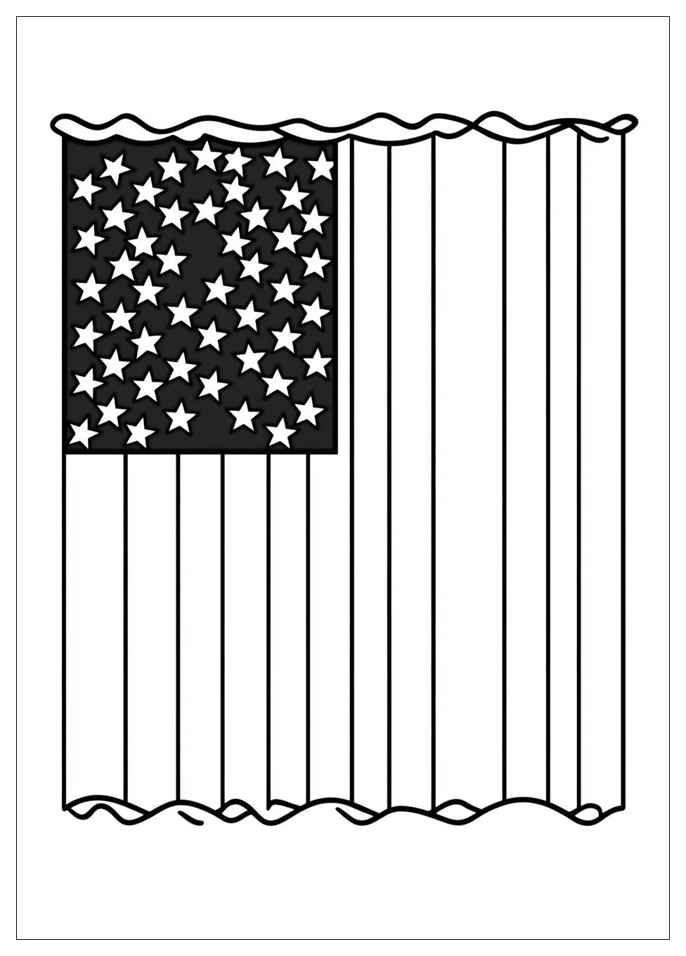 American Flag Coloring Pages-12