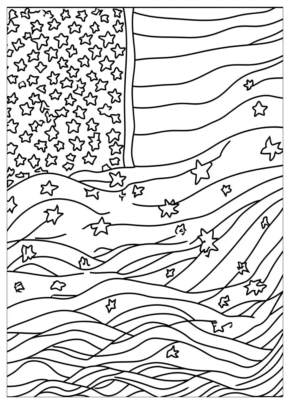American Flag Coloring Pages-13