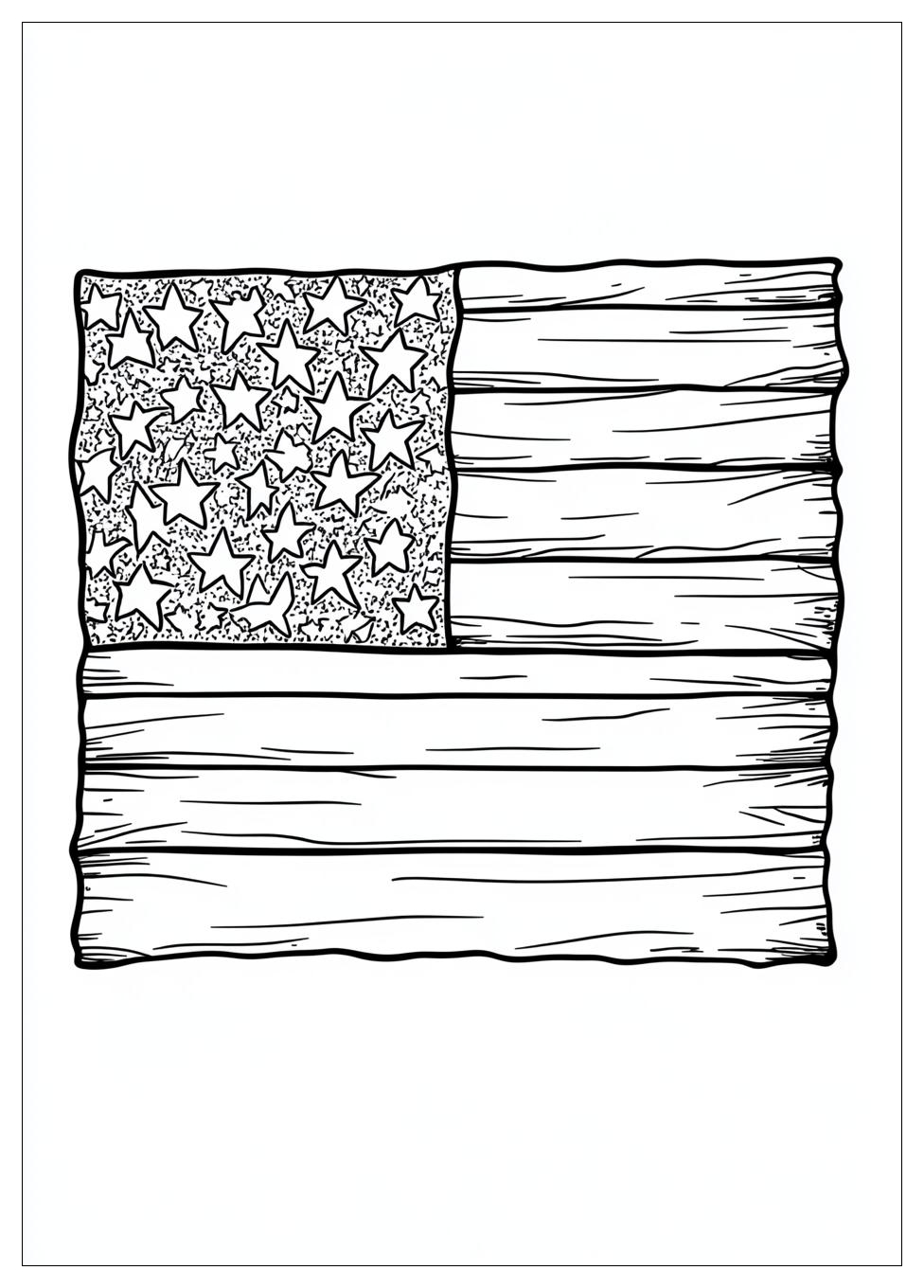 American Flag Coloring Pages-16