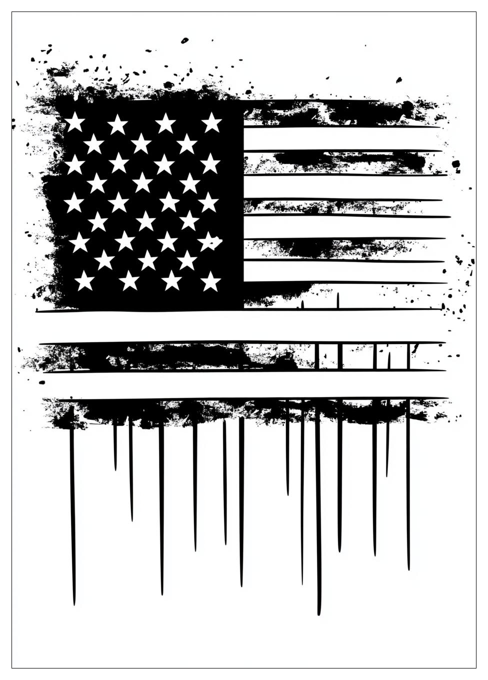 American Flag Coloring Pages-2