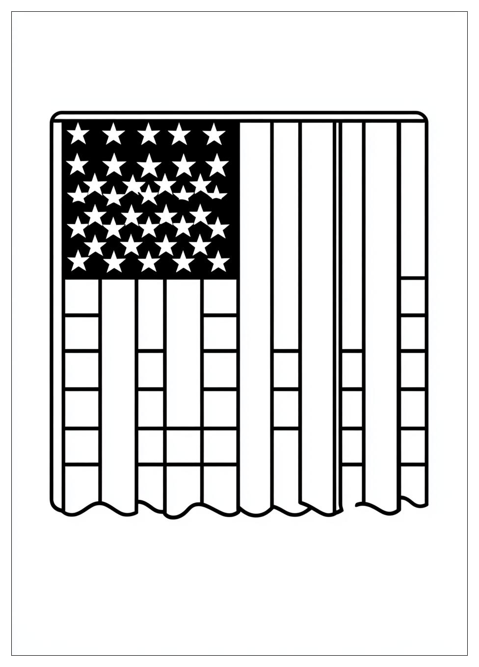 American Flag Coloring Pages-5
