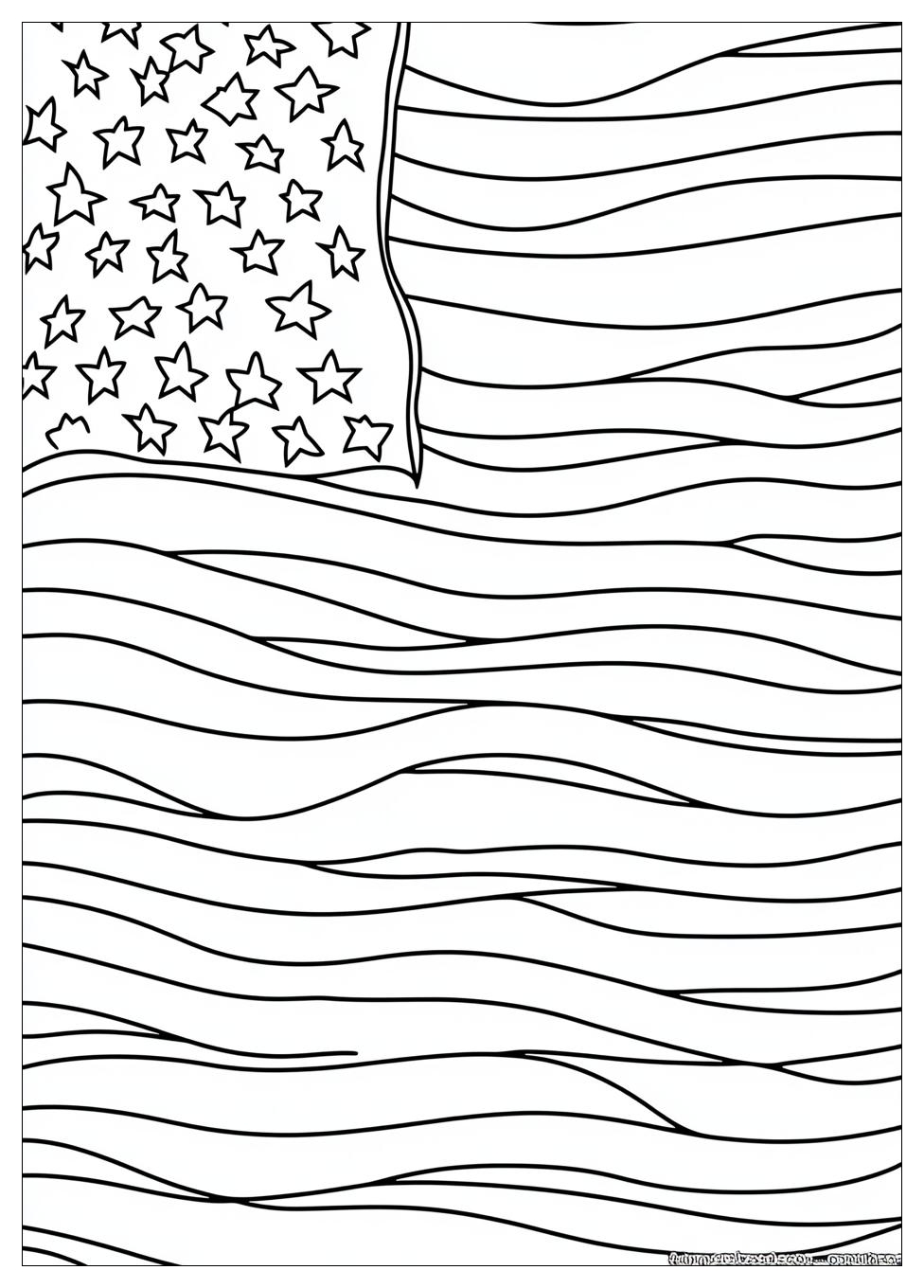 American Flag Coloring Pages-6