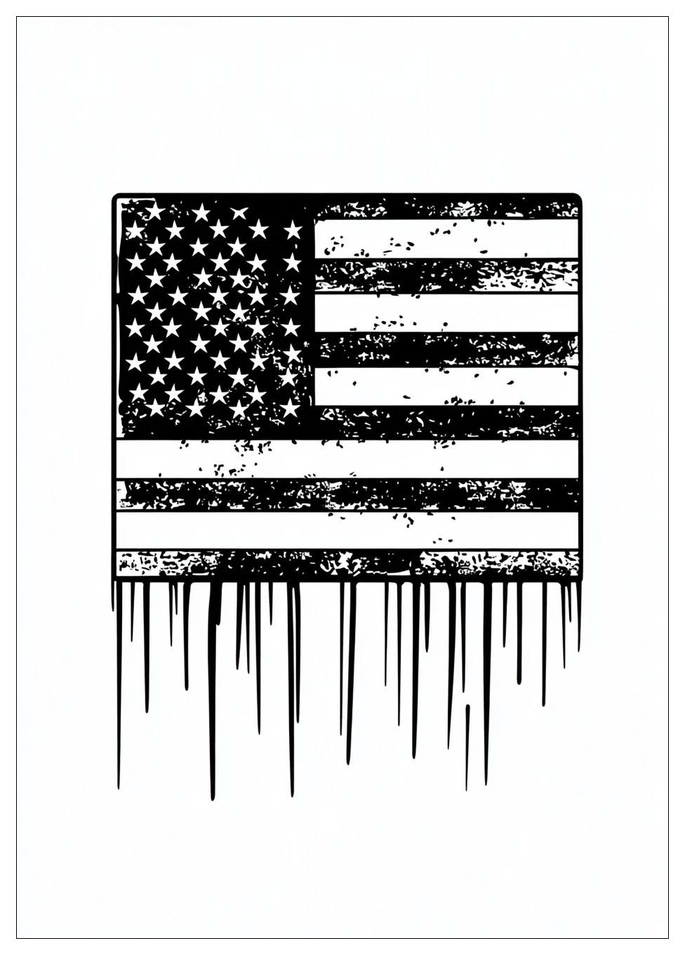 American Flag Coloring Pages-8