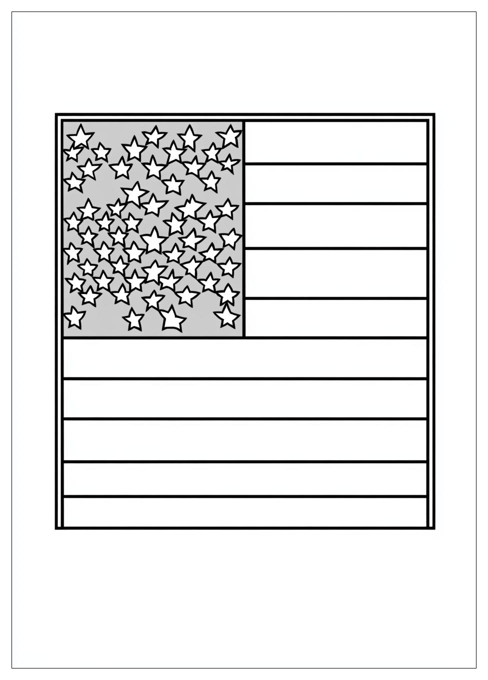 American Flag Coloring Pages-9