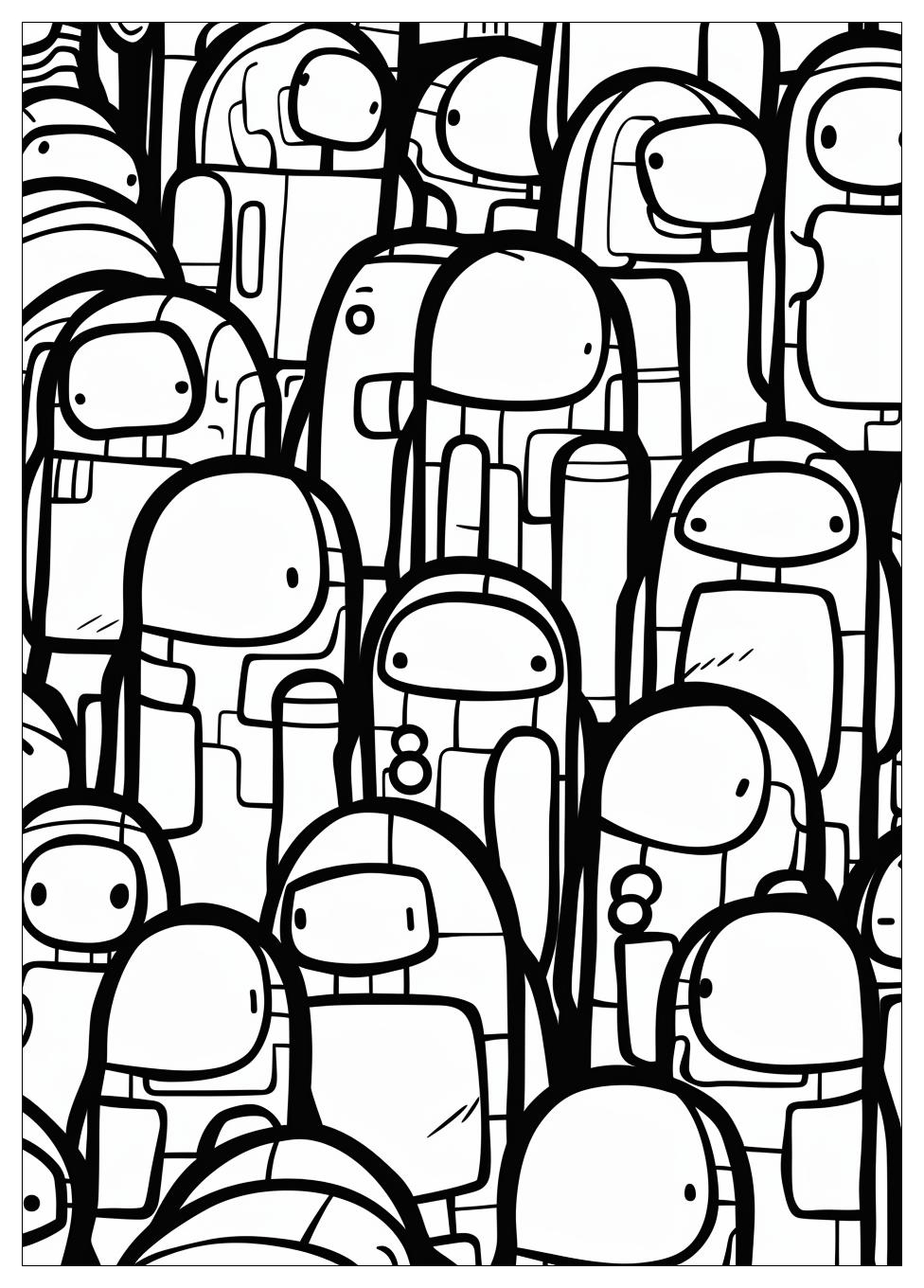 Among Us Coloring Pages-1