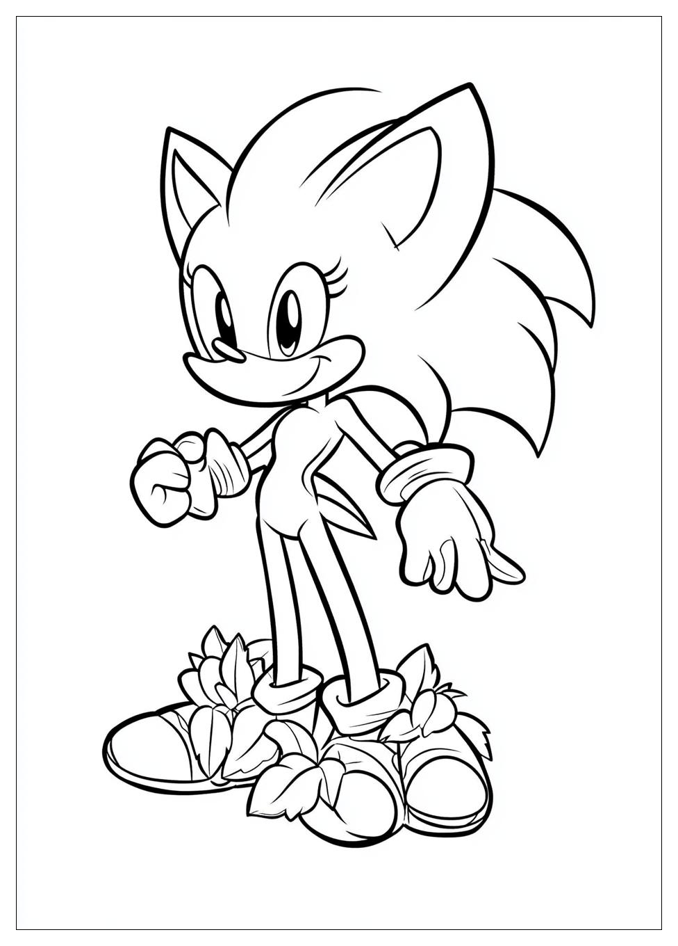 Amy Rose Coloring Pages-18