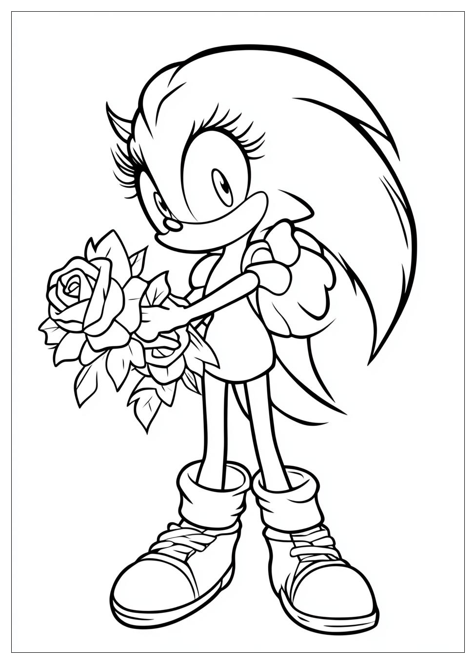 Amy Rose Coloring Pages-2