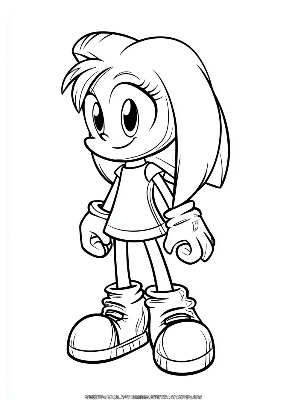 Amy Rose Coloring Pages-3