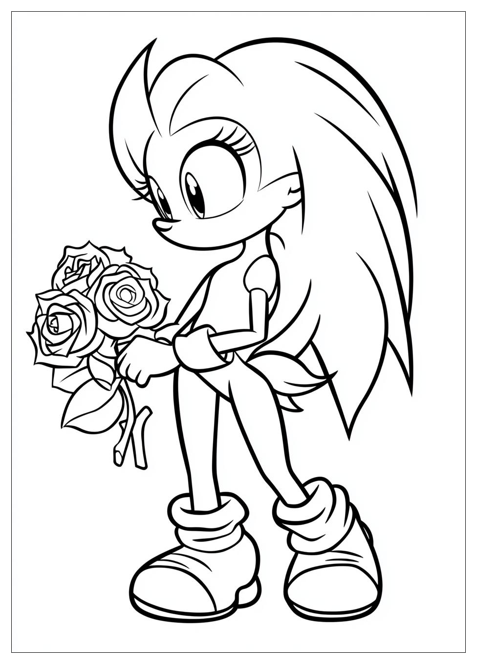 Amy Rose Coloring Pages-4