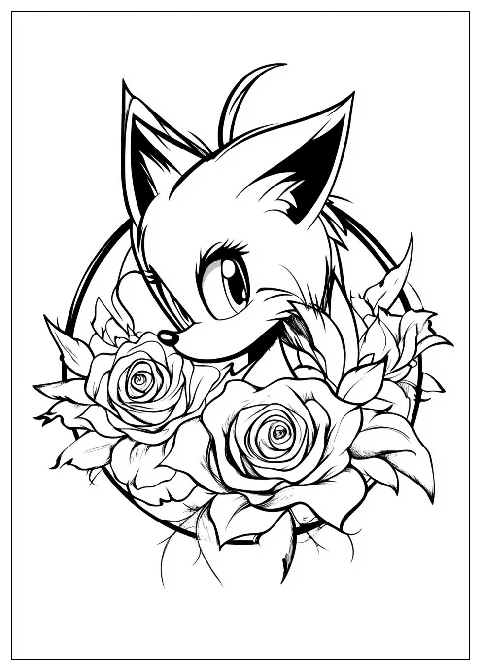 Amy Rose Coloring Pages-6