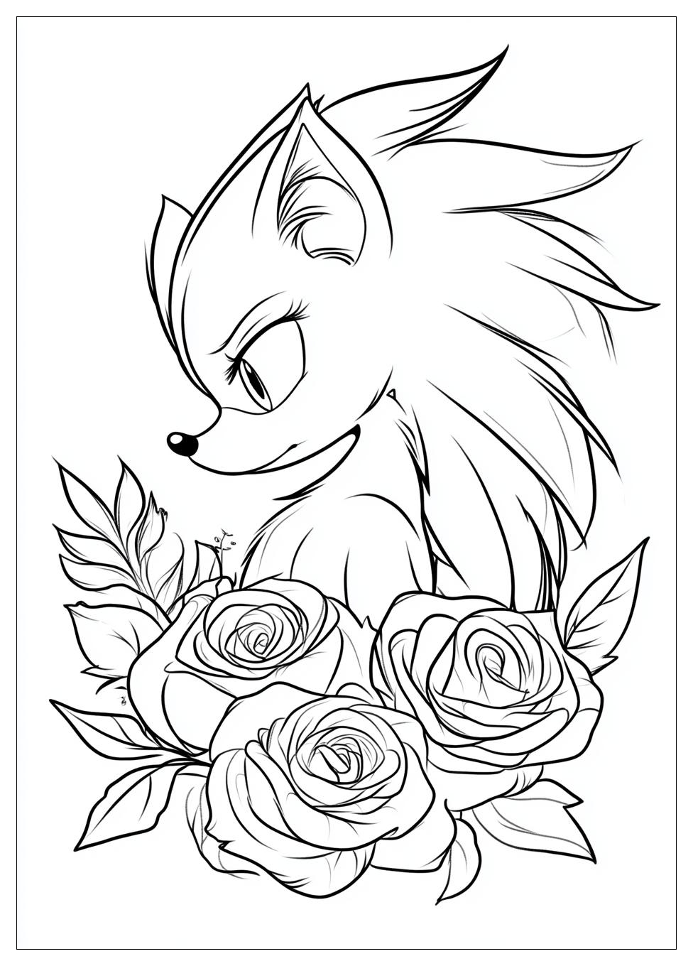 Amy Rose Coloring Pages-7