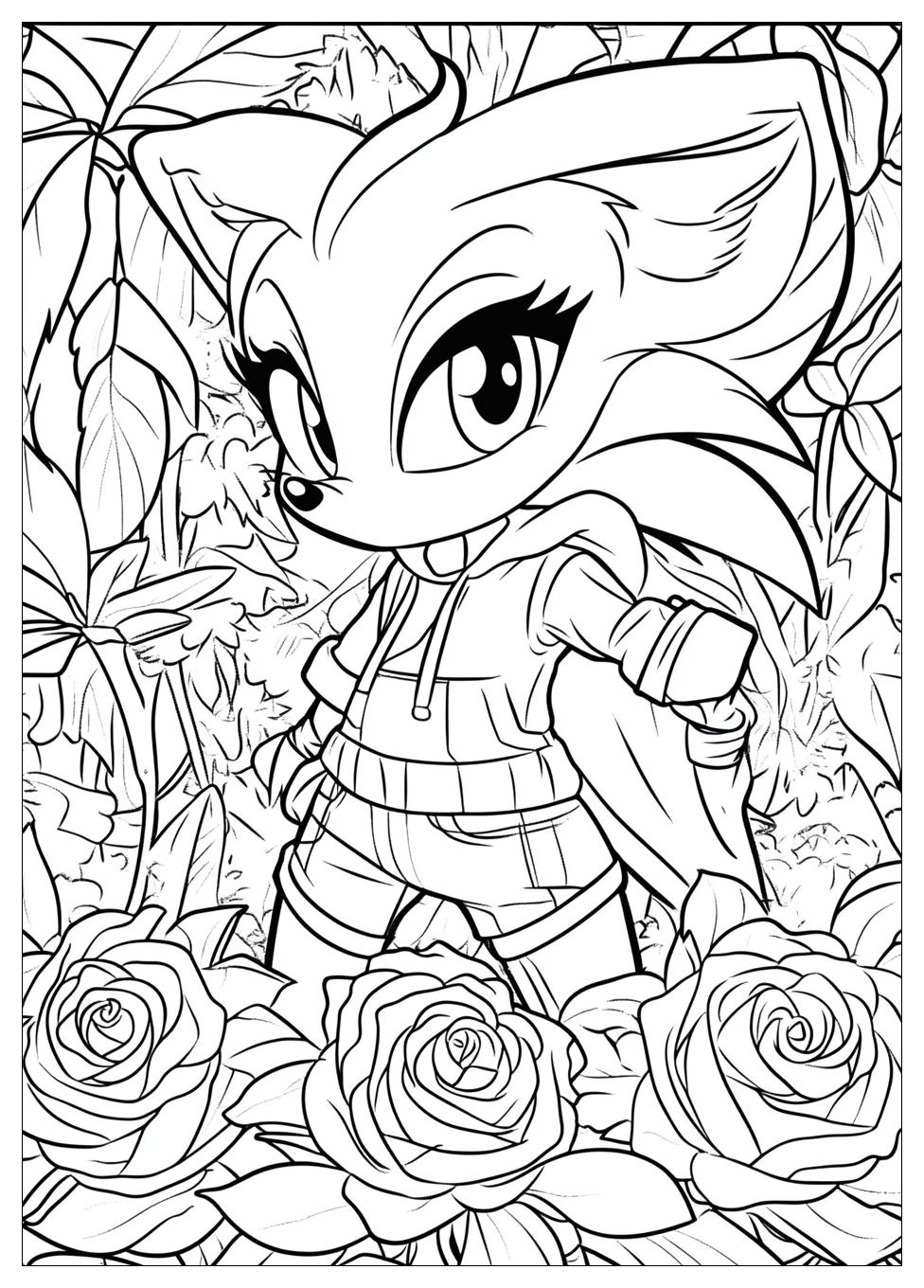 Amy Rose Coloring Pages-9