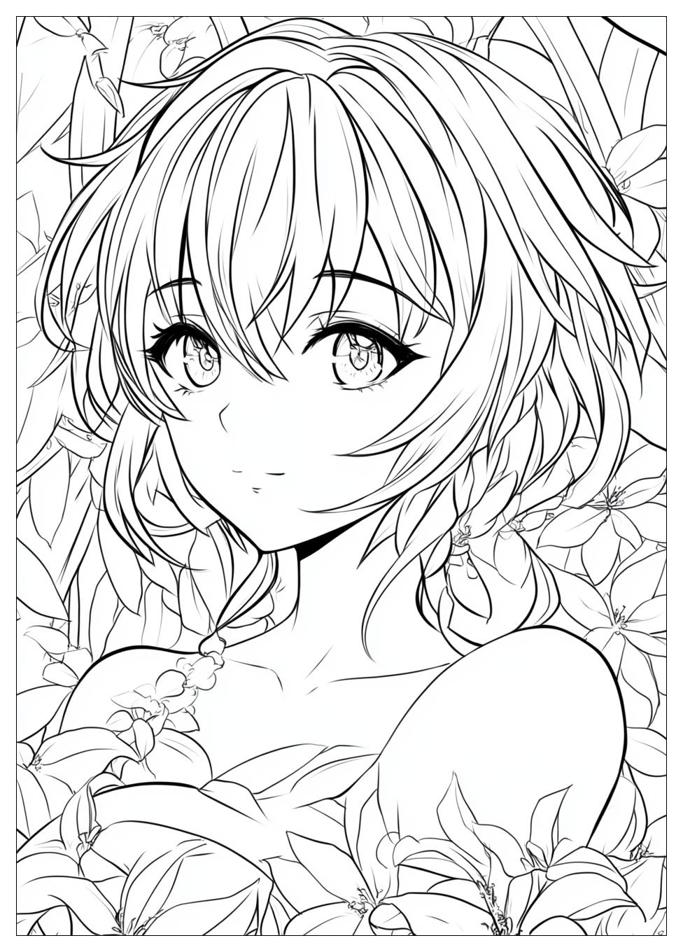 Free Printable Anime Coloring Pages 1 Anime Coloring Pages-1