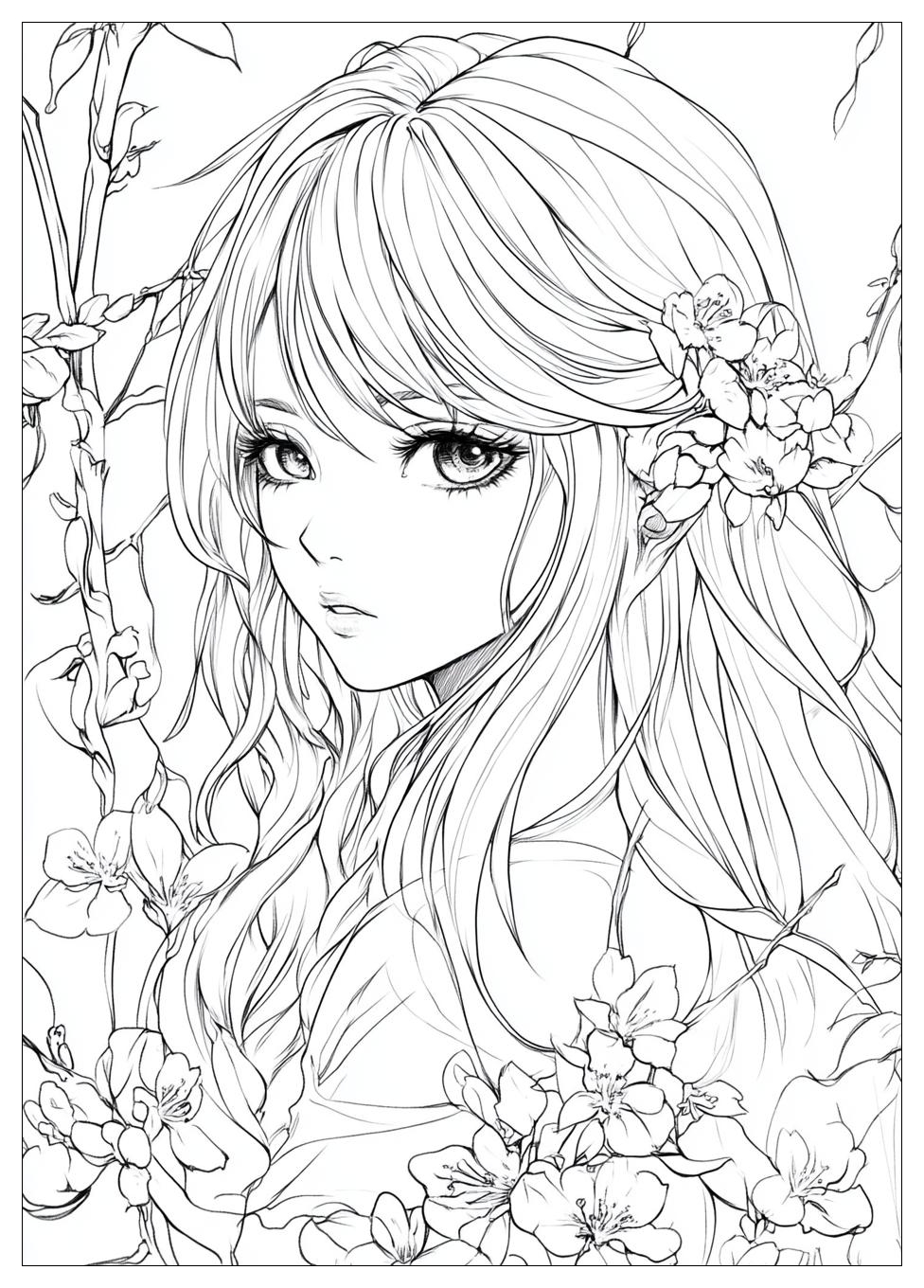 Free Printable Anime Coloring Pages 16 Anime Coloring Pages-16