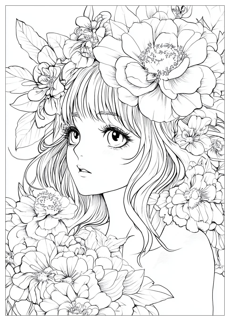 Free Printable Anime Coloring Pages 19 Anime Coloring Pages-19