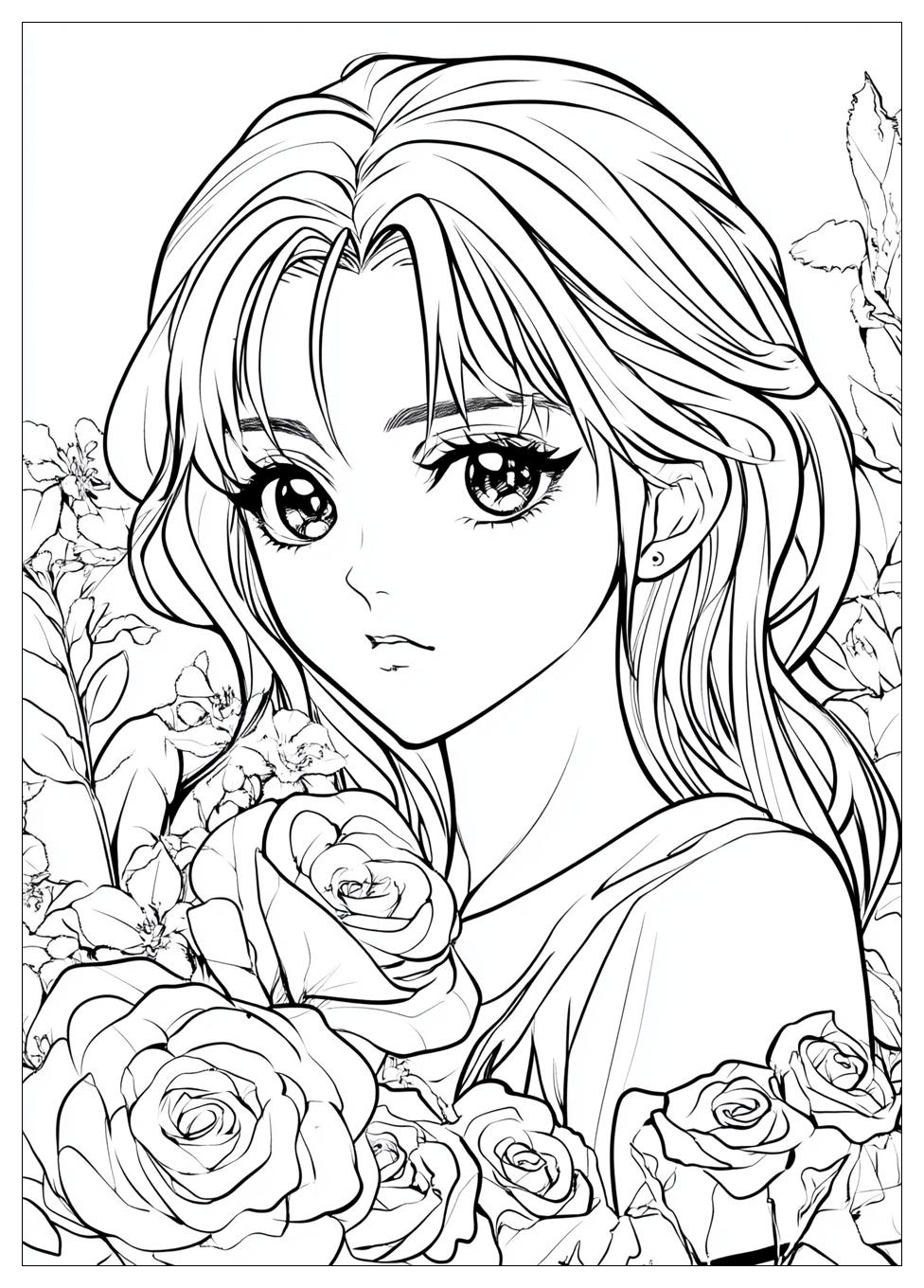 Free Printable Anime Coloring Pages 4 Anime Coloring Pages-4