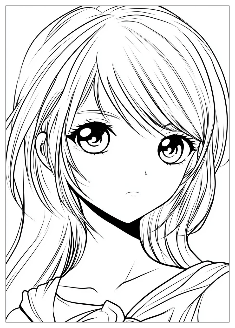 Free Printable Anime Coloring Pages 6 Anime Coloring Pages-6
