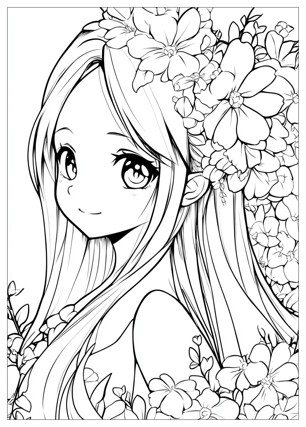 Free Printable Anime Coloring Pages 8 Anime Coloring Pages-8