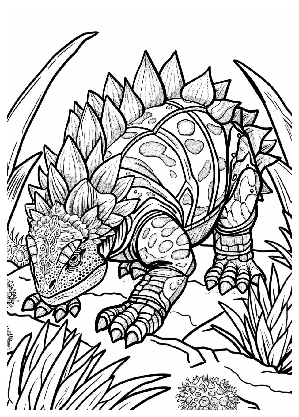 Ankylosaurus Coloring Pages-20