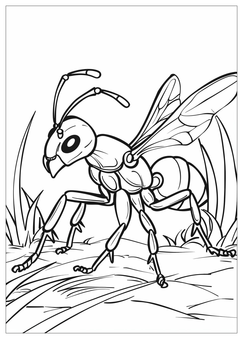 Ant Coloring Pages-11