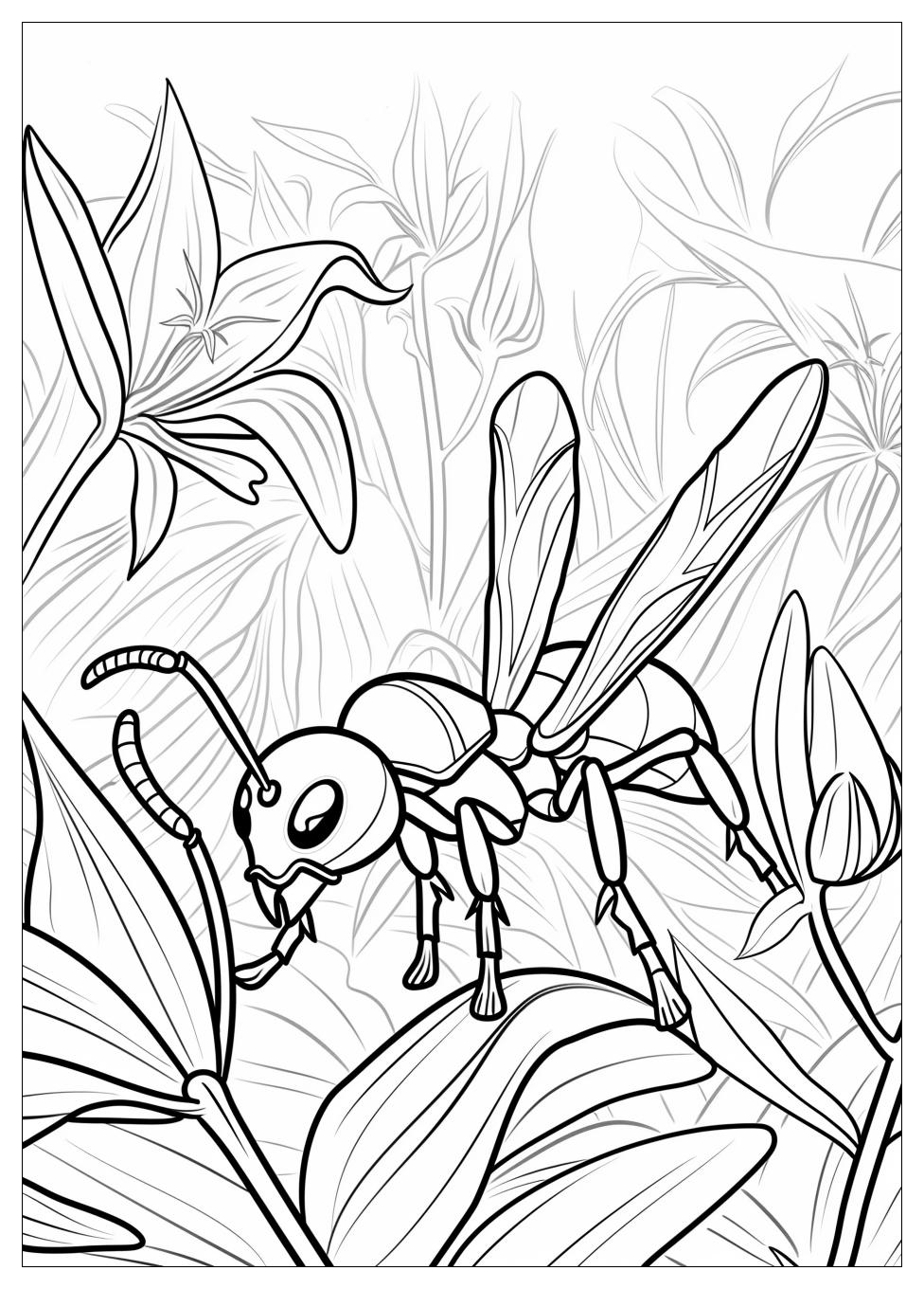 Ant Coloring Pages-7