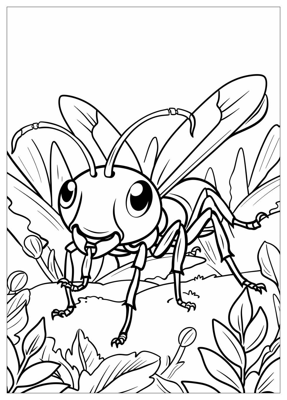 Ant Coloring Pages-8