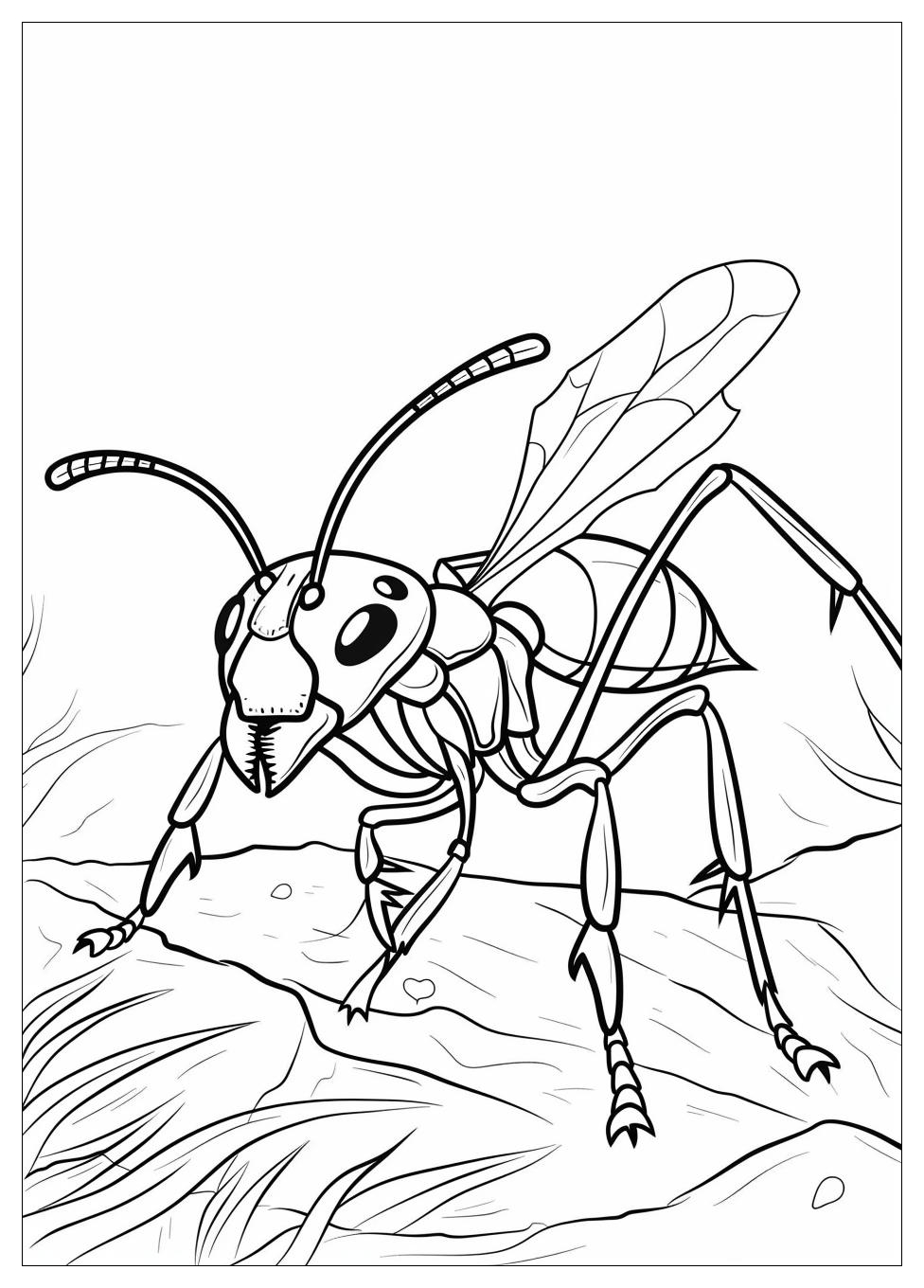 Ant Coloring Pages-9