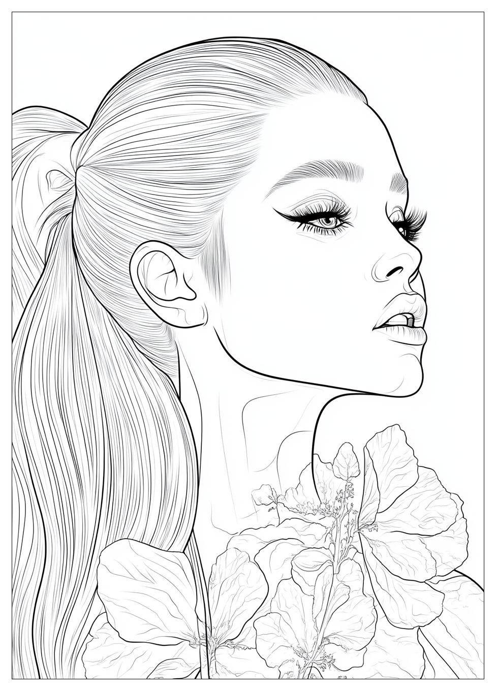 Free Printable Ariana Grande Coloring Pages 1 Ariana Grande Coloring Pages-1