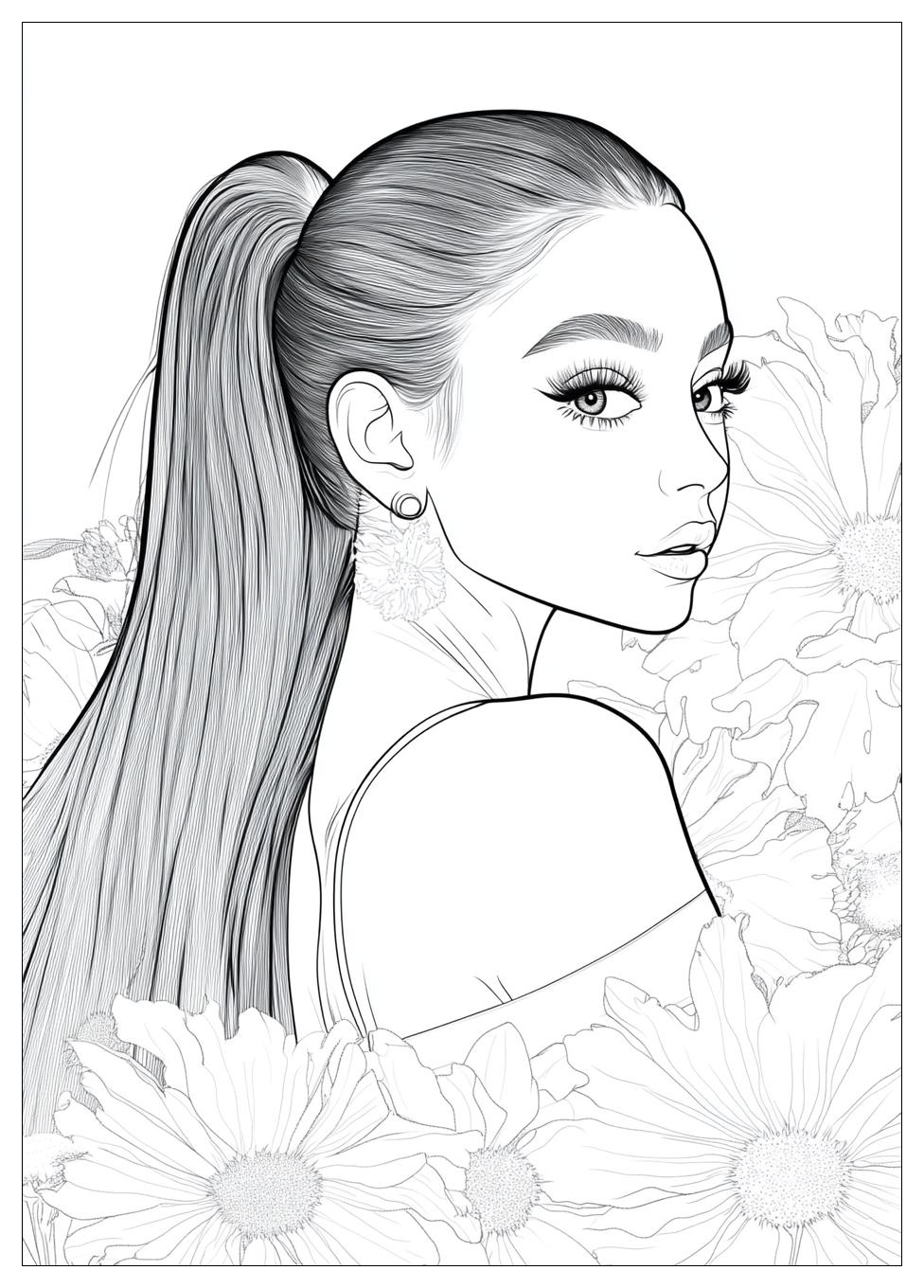 Free Printable Ariana Grande Coloring Pages 10 Ariana Grande Coloring Pages-10