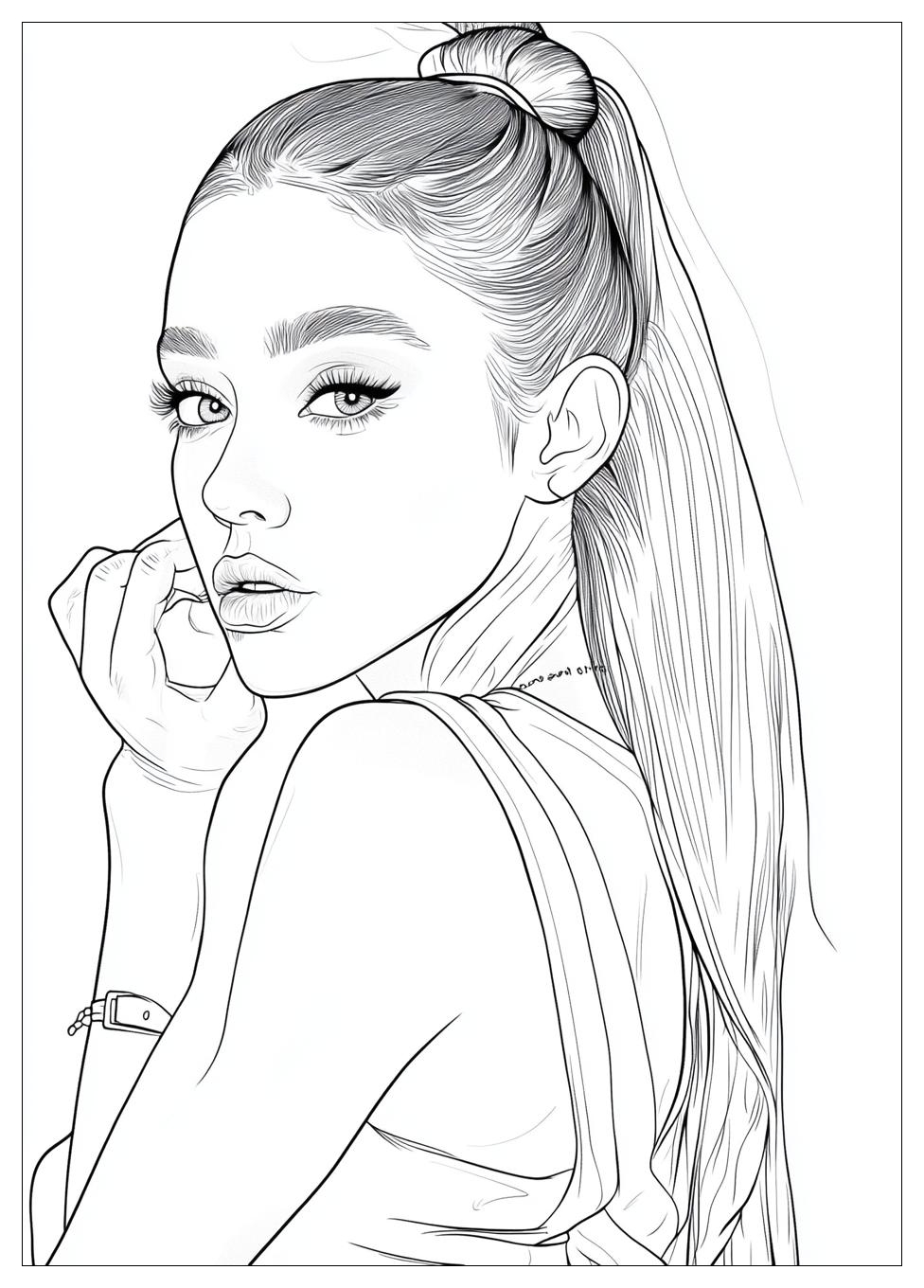 Free Printable Ariana Grande Coloring Pages 11 Ariana Grande Coloring Pages-11