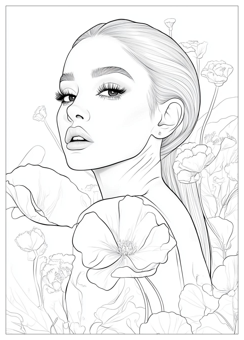 Free Printable Ariana Grande Coloring Pages 12 Ariana Grande Coloring Pages-12