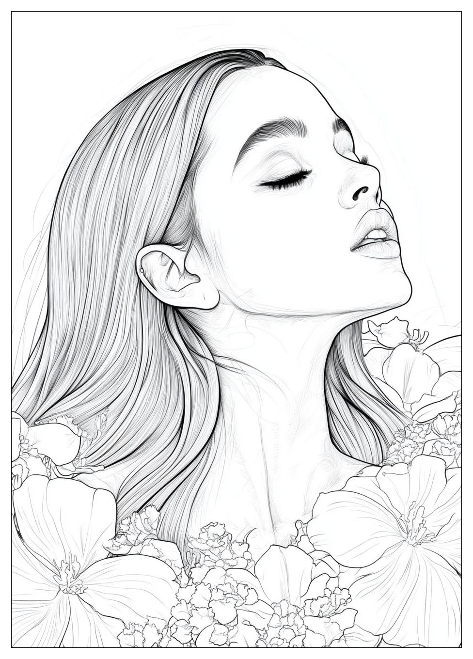 Free Printable Ariana Grande Coloring Pages 14 Ariana Grande Coloring Pages-14