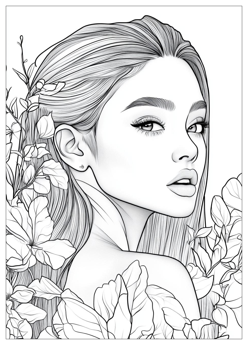 Free Printable Ariana Grande Coloring Pages 15 Ariana Grande Coloring Pages-15