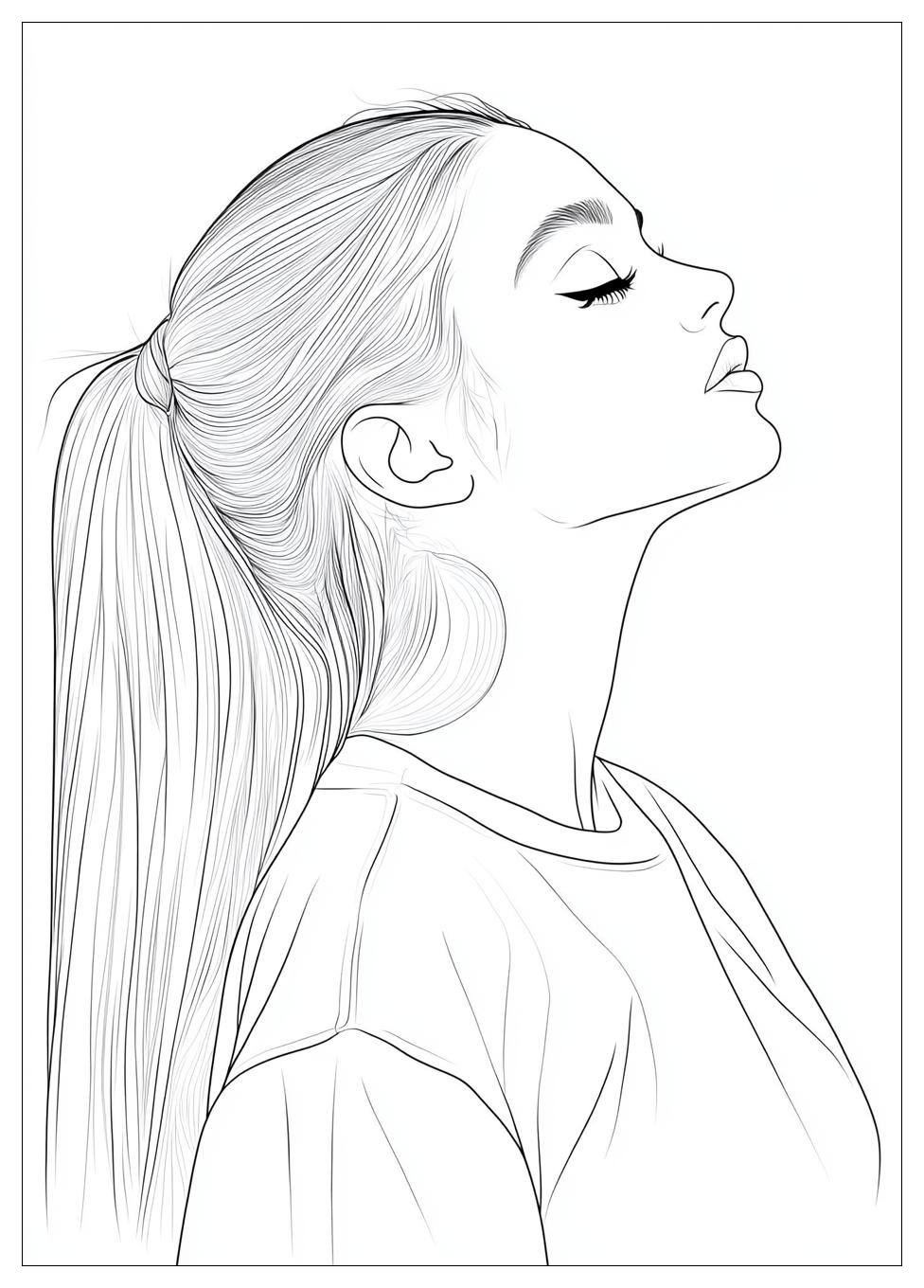 Free Printable Ariana Grande Coloring Pages 20 Ariana Grande Coloring Pages-20