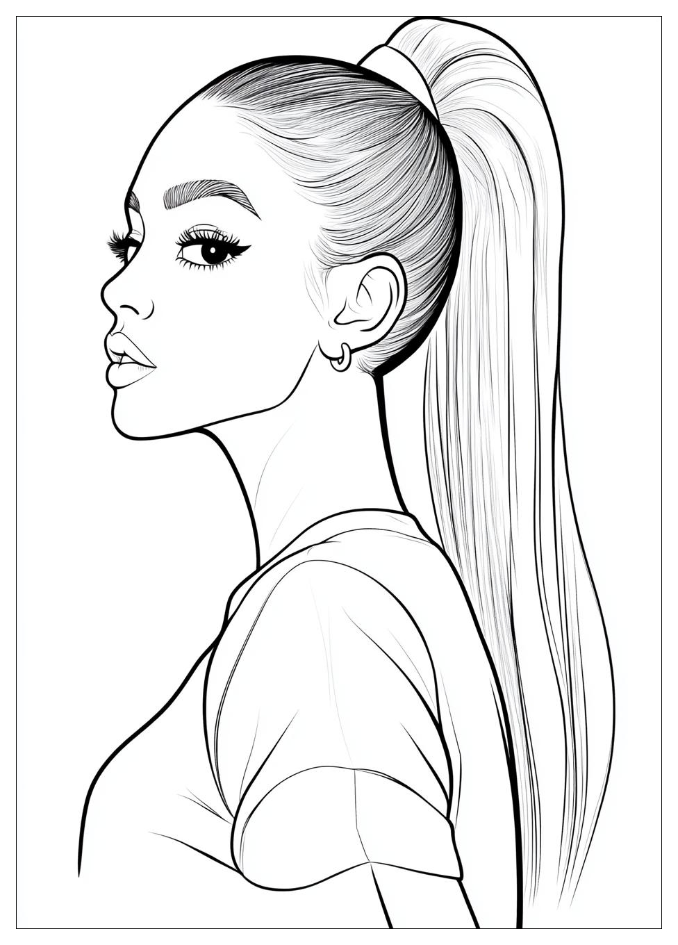 Free Printable Ariana Grande Coloring Pages 3 Ariana Grande Coloring Pages-3