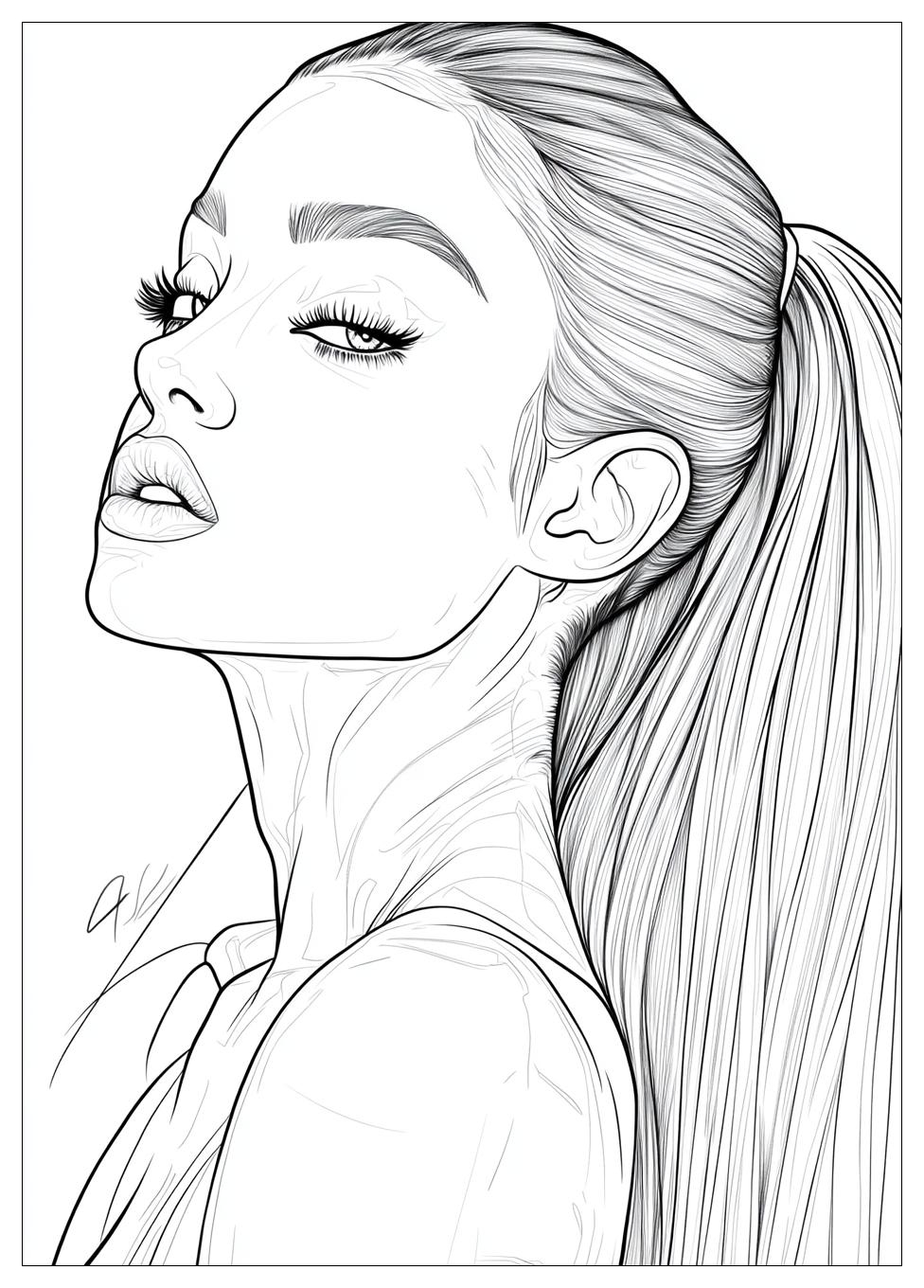 Free Printable Ariana Grande Coloring Pages 5 Ariana Grande Coloring Pages-5