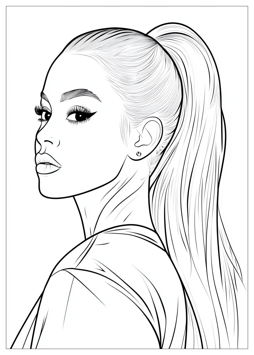 Free Printable Ariana Grande Coloring Pages 6 Ariana Grande Coloring Pages-6