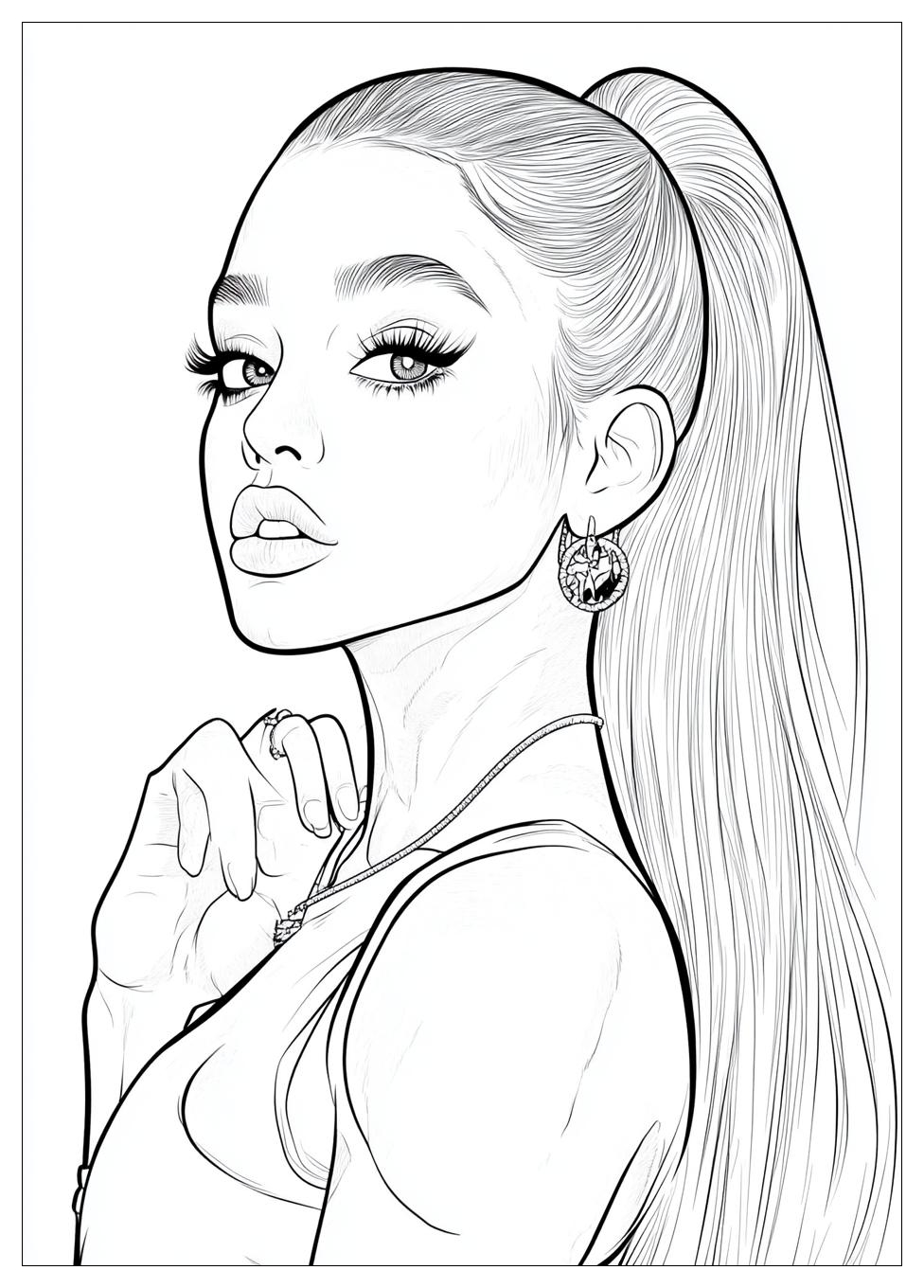 Free Printable Ariana Grande Coloring Pages 8 Ariana Grande Coloring Pages-8