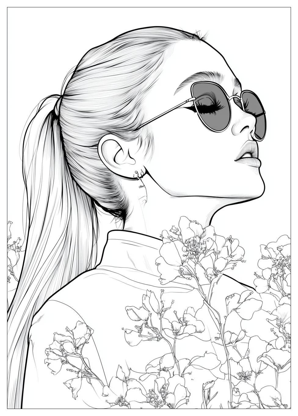 Free Printable Ariana Grande Coloring Pages 9 Ariana Grande Coloring Pages-9