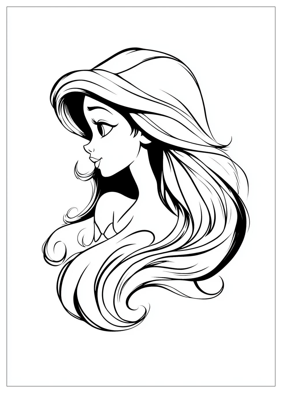 Ariel Coloring Pages-10