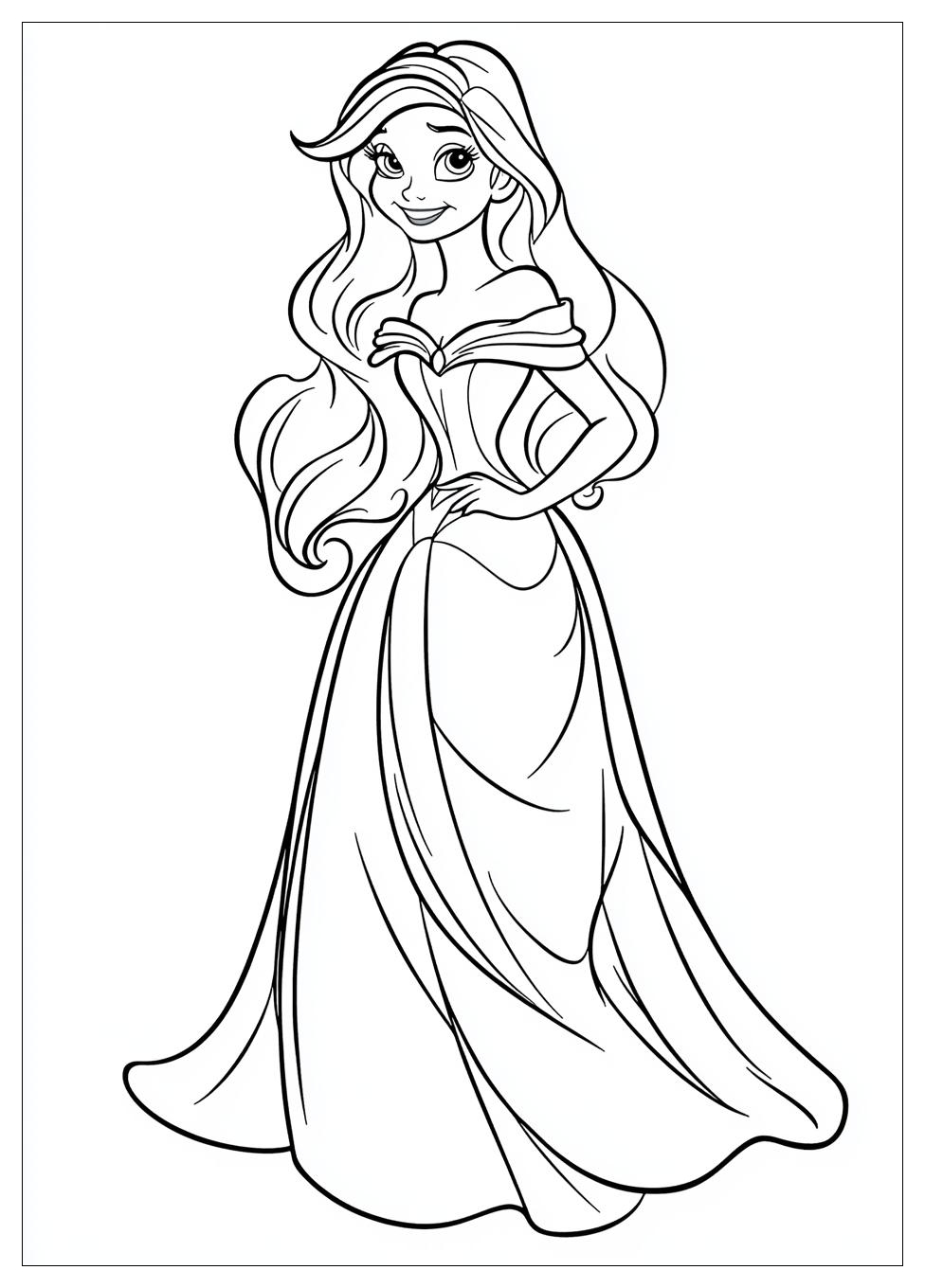 Ariel Coloring Pages-12