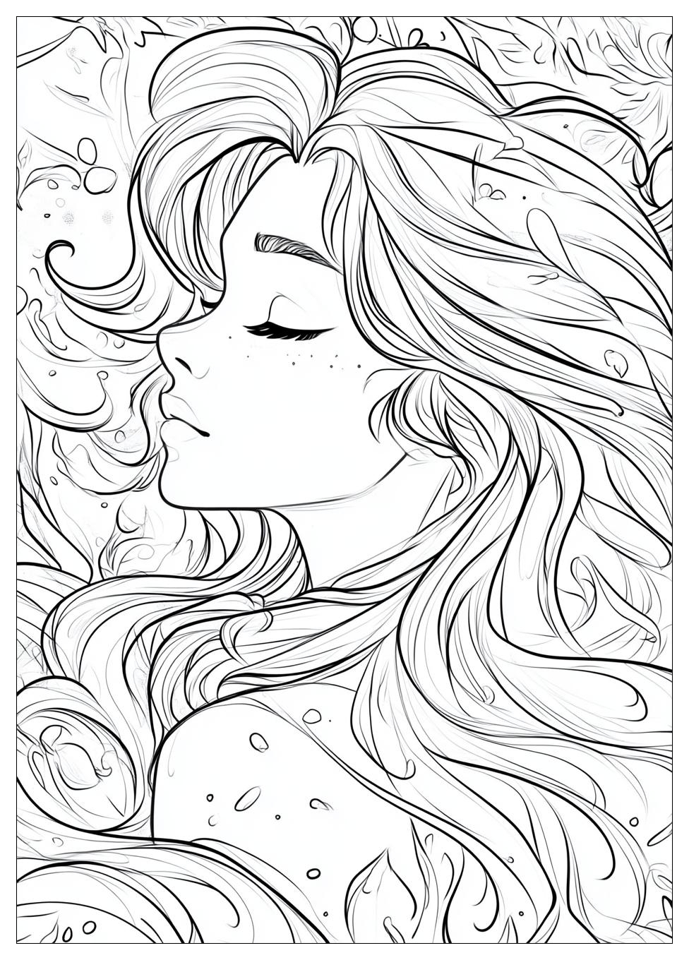 Ariel Coloring Pages-14