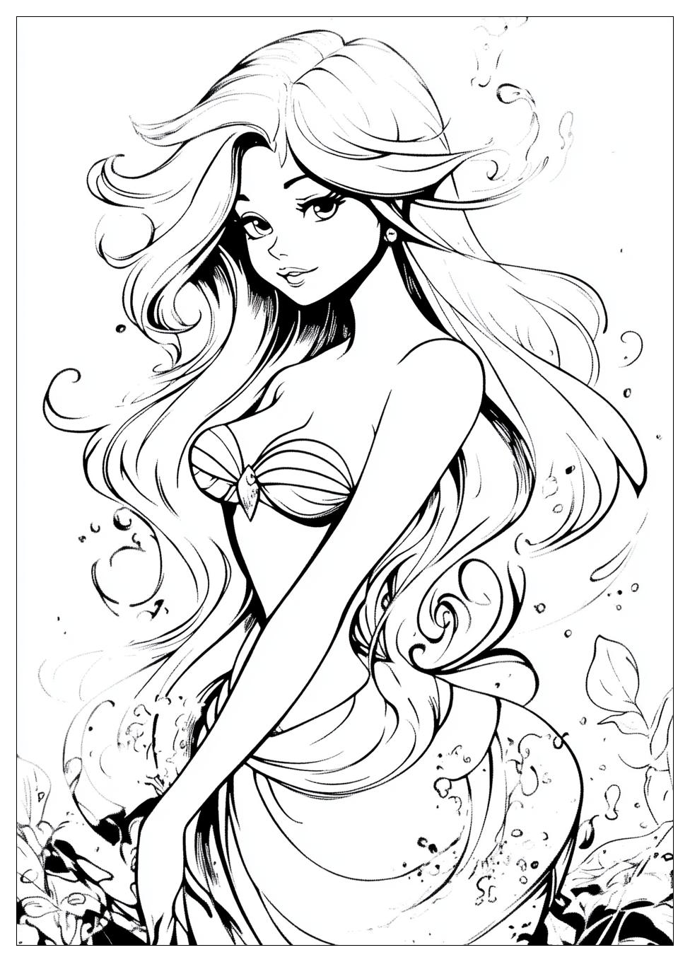 Ariel Coloring Pages-15