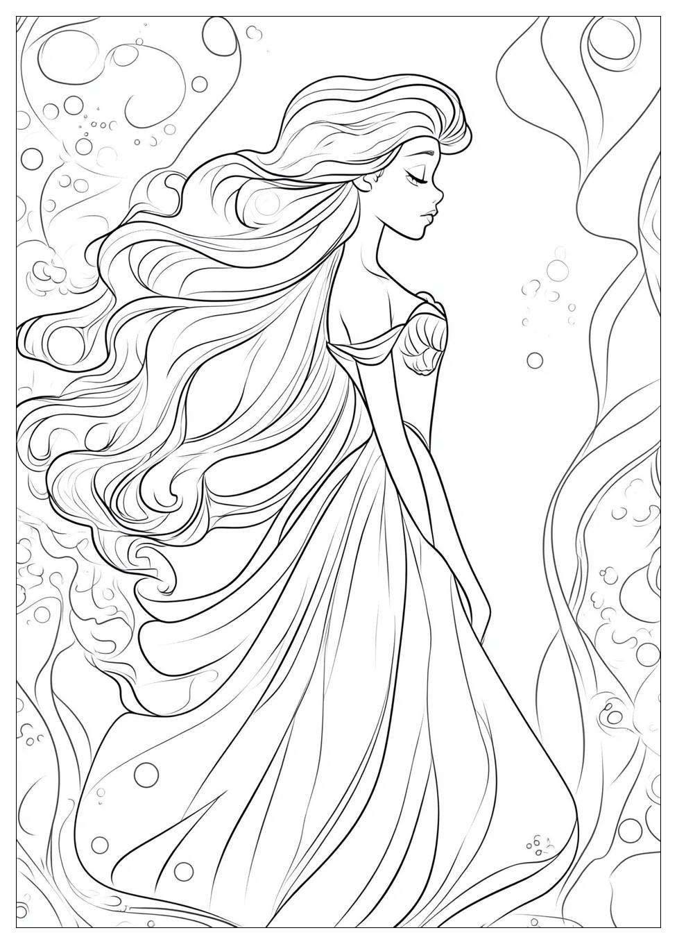 Ariel Coloring Pages-18