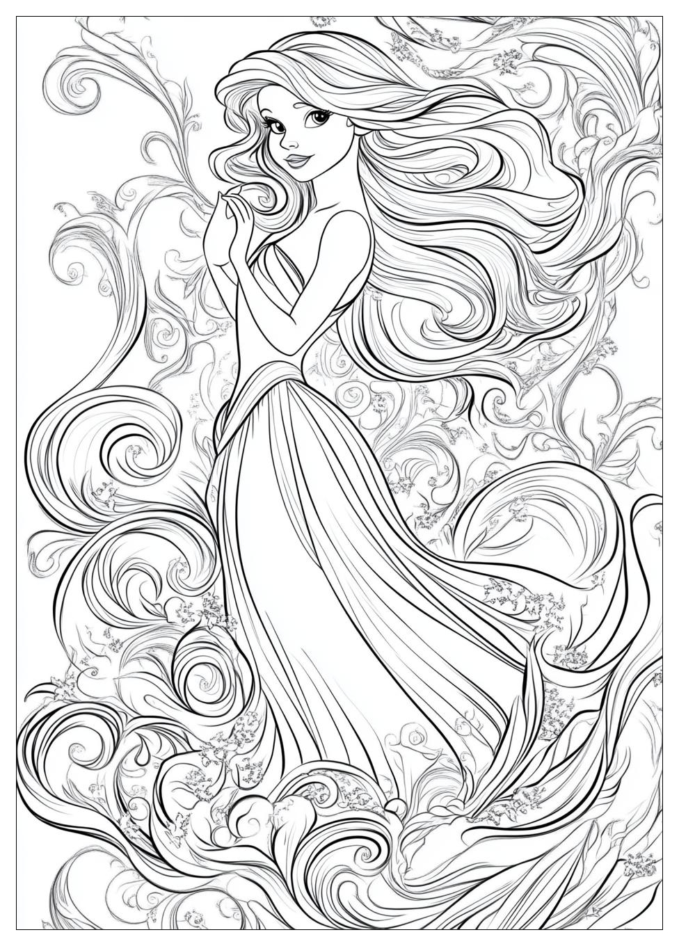 Ariel Coloring Pages-20