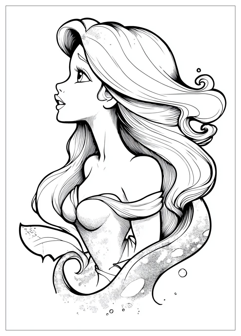 Ariel Coloring Pages-6