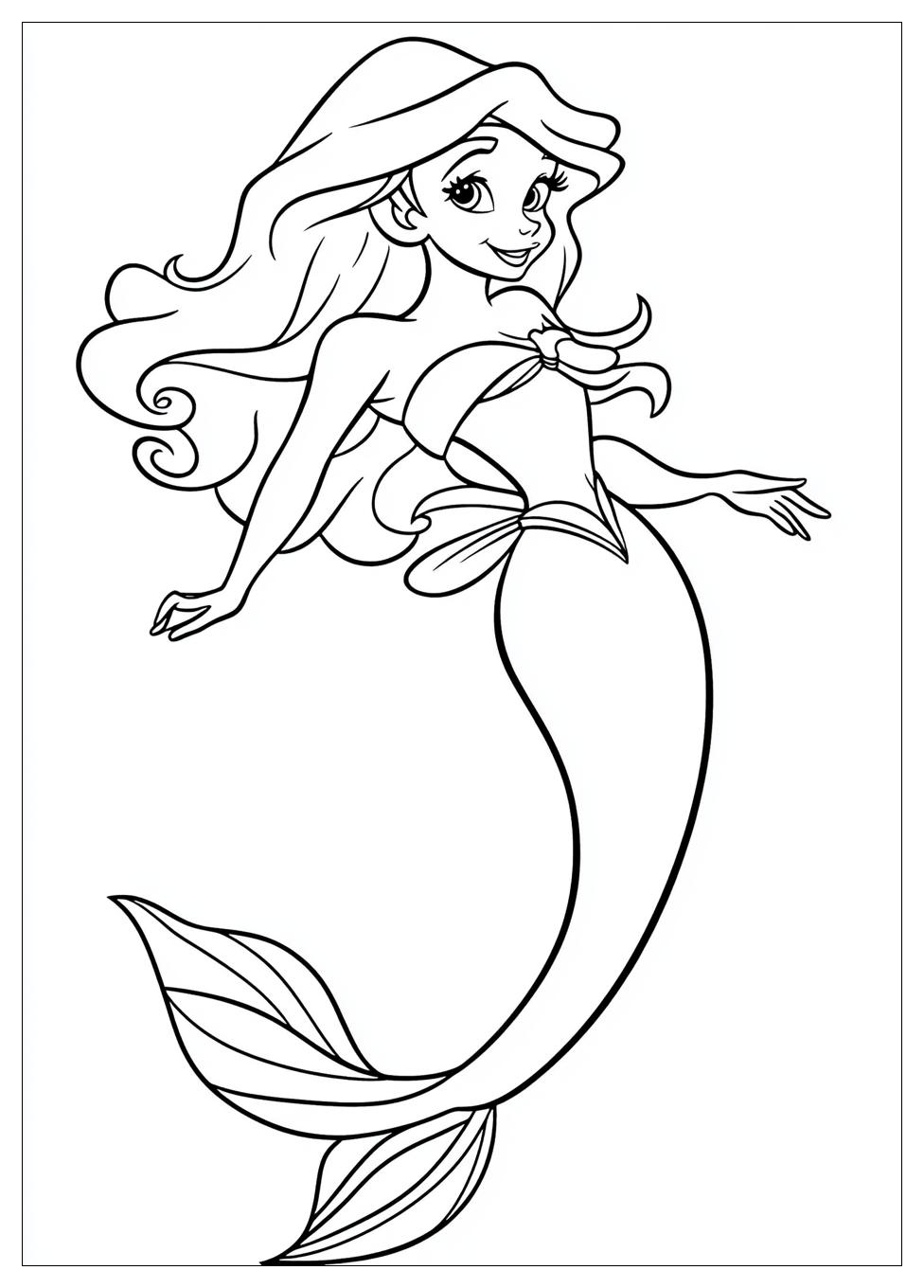 Ariel Coloring Pages-9