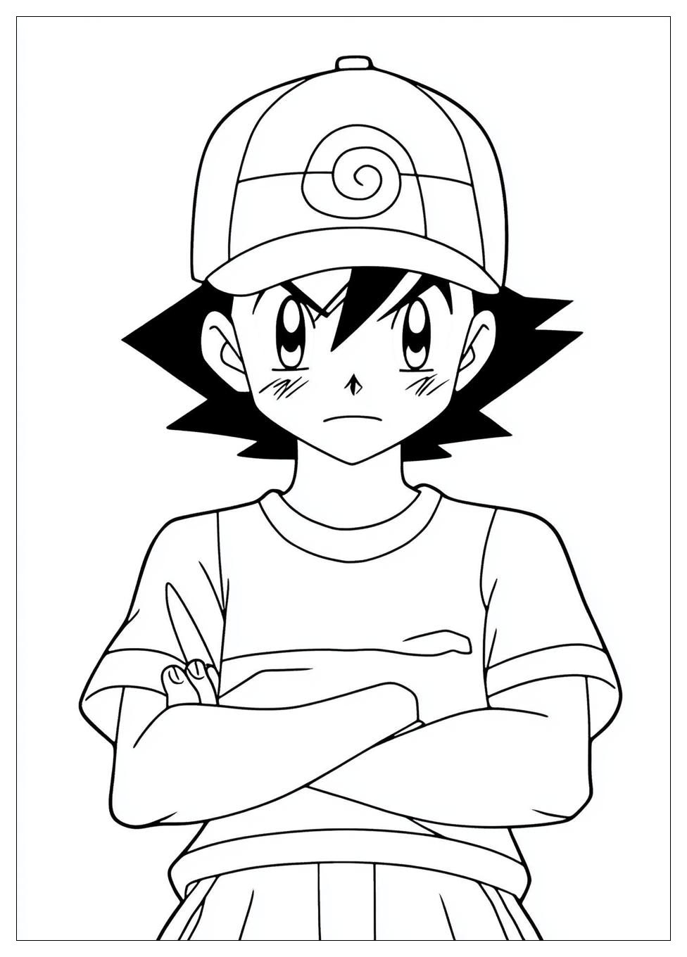 Ash Ketchum Coloring Pages-1