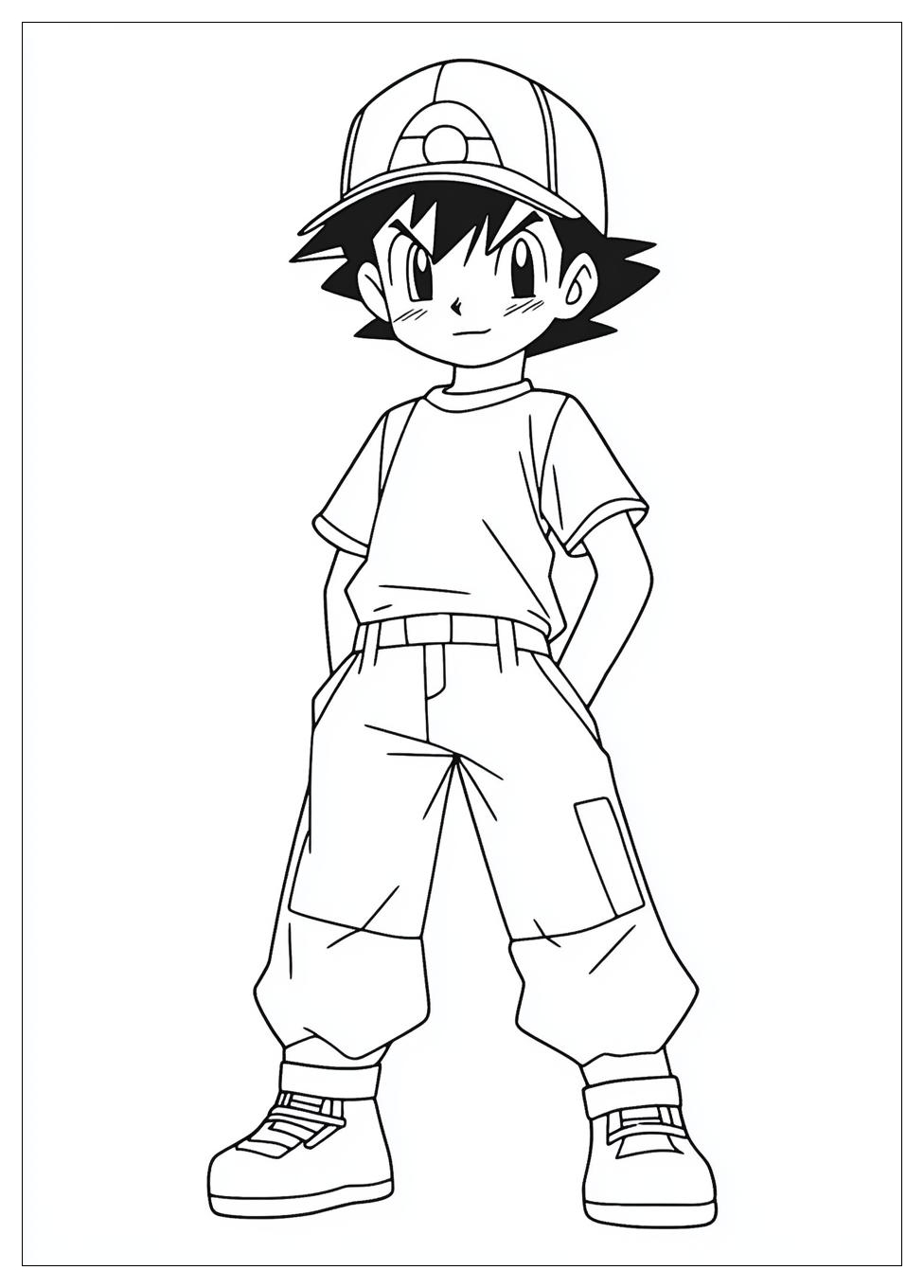 Ash Ketchum Coloring Pages-11