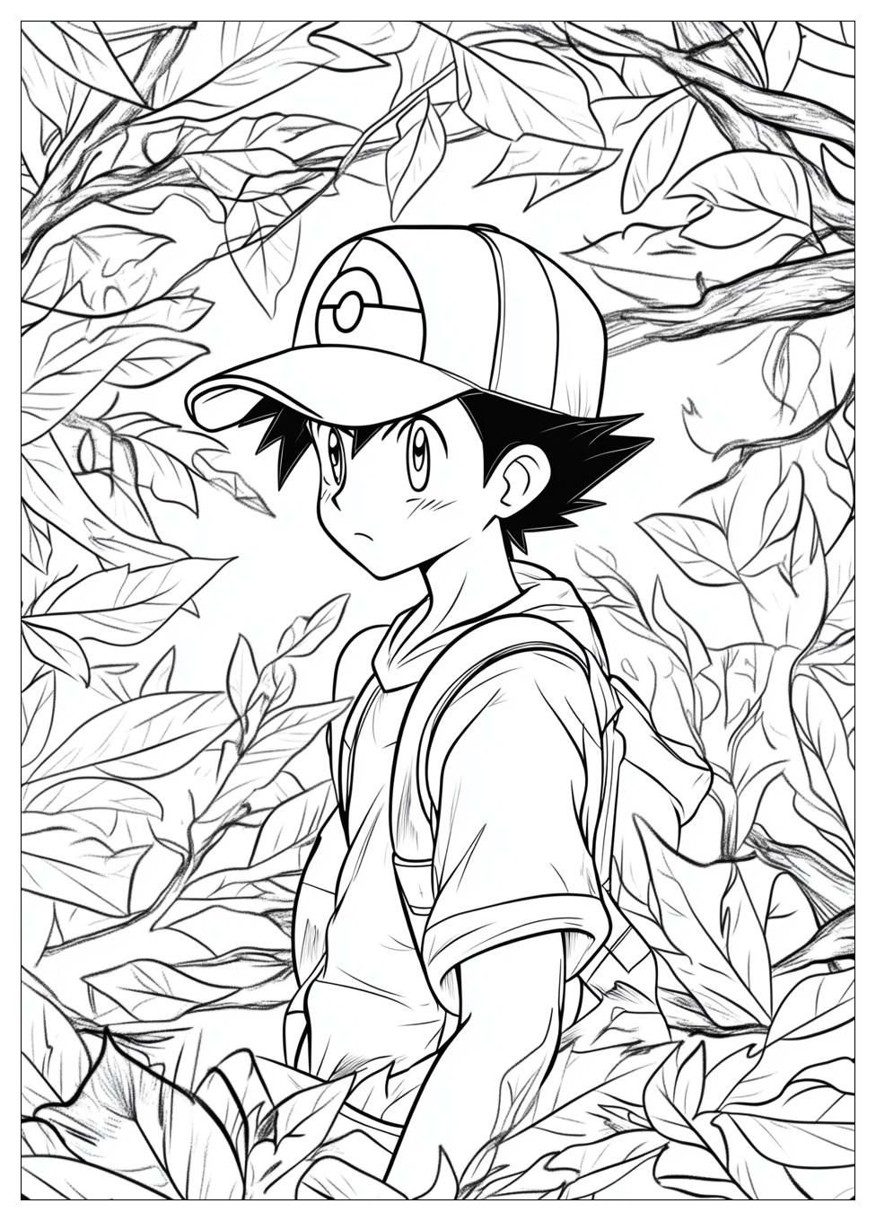 Ash Ketchum Coloring Pages-13